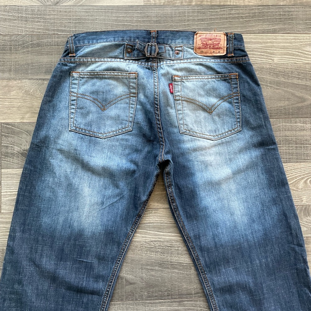 VTG Levi’s 575 Jeans Women’s Actual 32x32 Blue Button Fly Low Rise - Picture 11 of 15